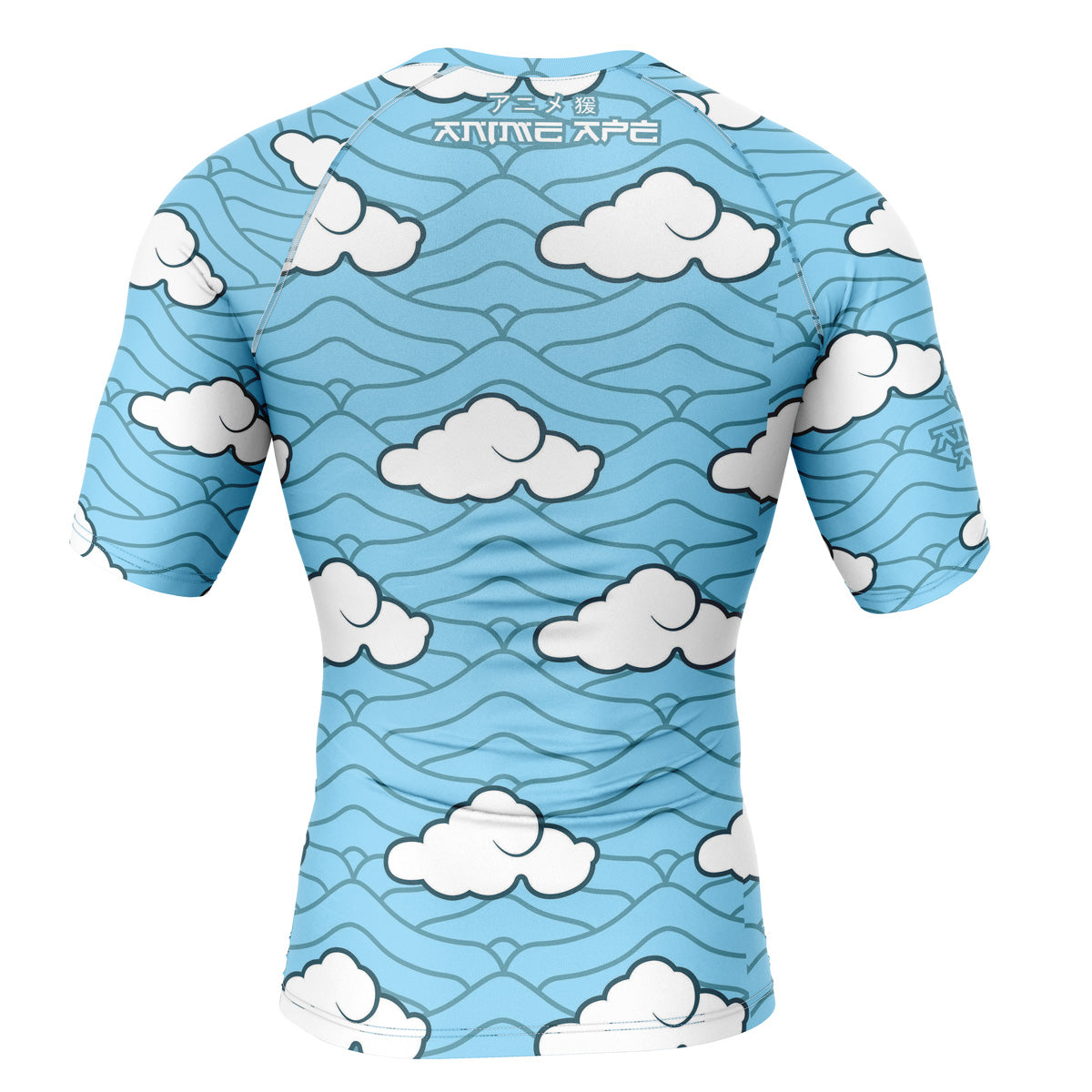 Sakonji Urokodaki Demon Slayer Short Sleeve Rash Guard Compression Shirt