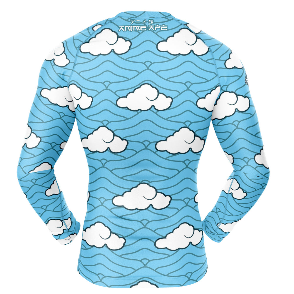 Sakonji Demon Slayer Long Sleeve Rash Guard Compression Shirt