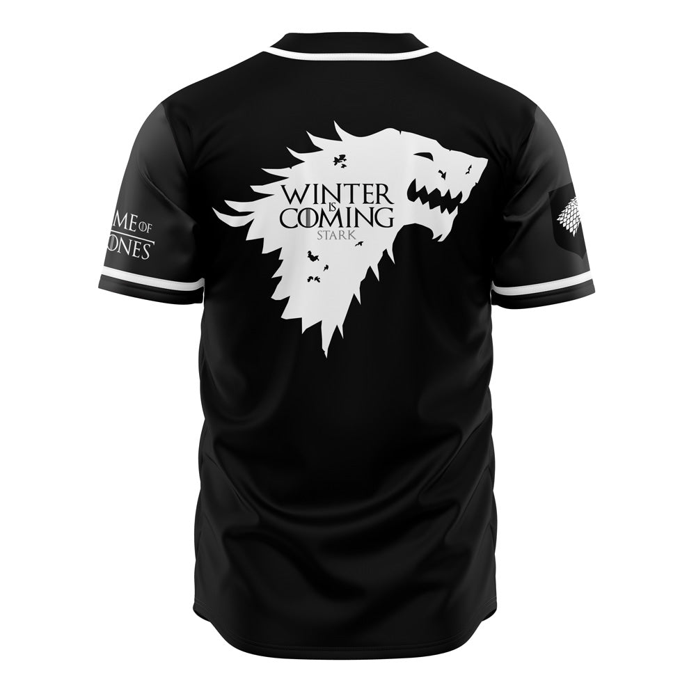 Otakuri "Starks of Winterfell Black Game of Thrones" Baseball Jersey