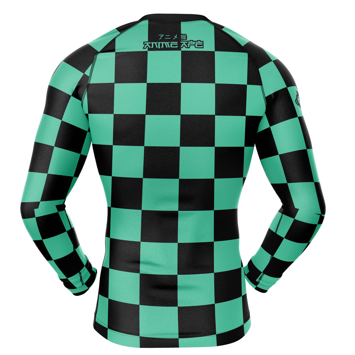 Tanjiro Kamado Demon Slayer Long Sleeve Rash Guard Compression Shirt
