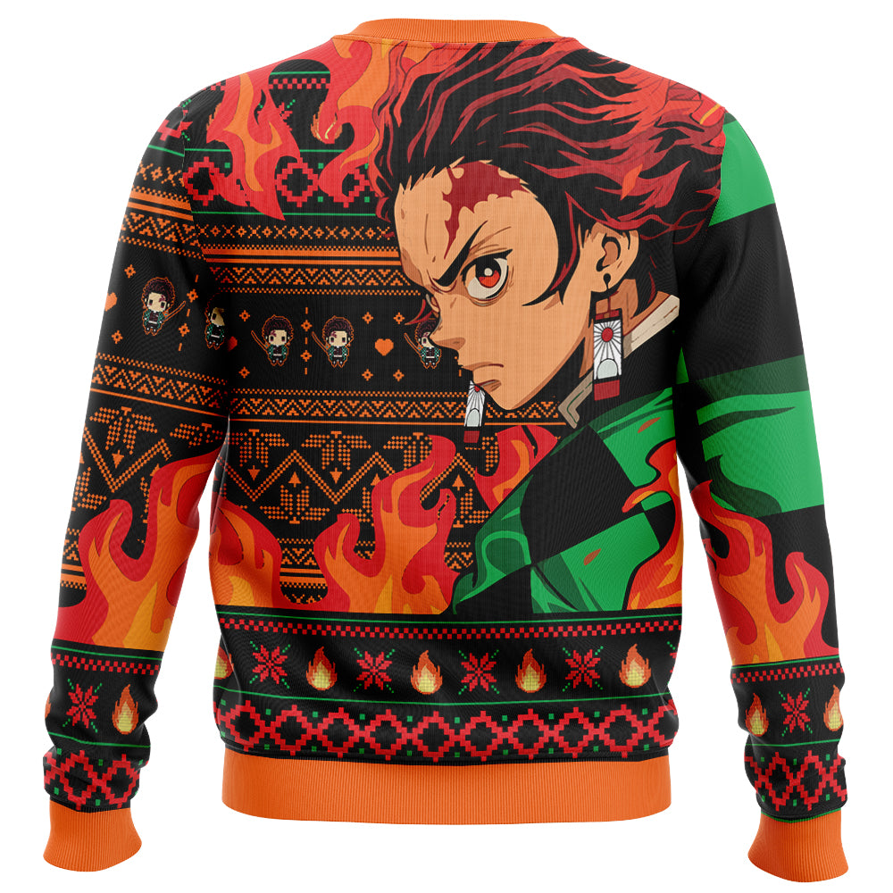 Tanjiro Kamado V3 Demon Slayer_Ugly Christmas Sweater
