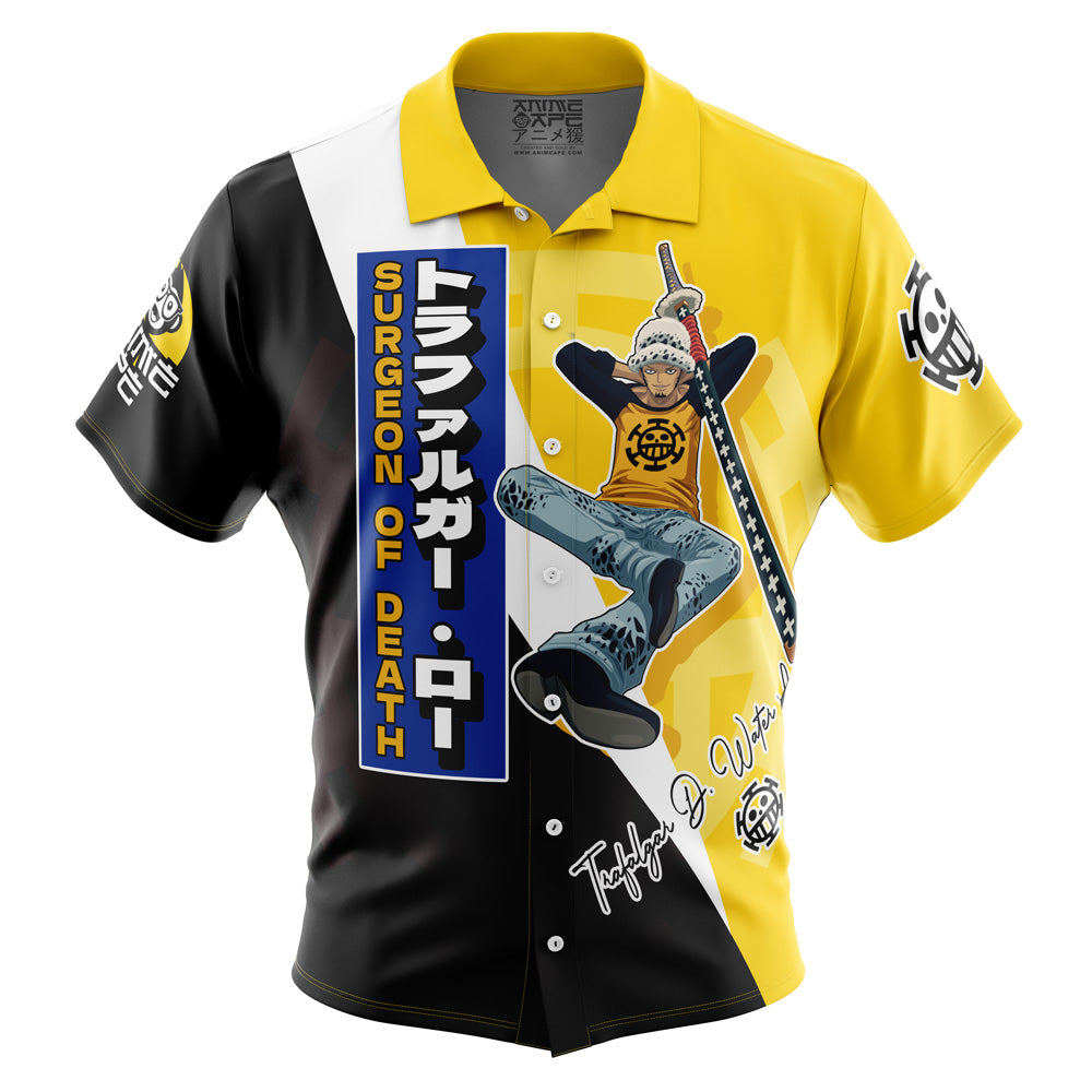 Trafalgar D. Law One Piece Button Up Hawaiian Shirt