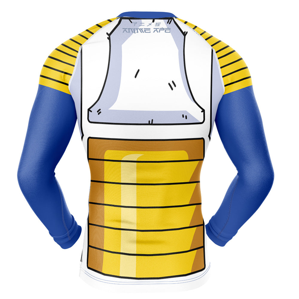 Vegeta Battle Suit V2 Dragon Ball Z Long Sleeve Rash Guard Compression Shirt