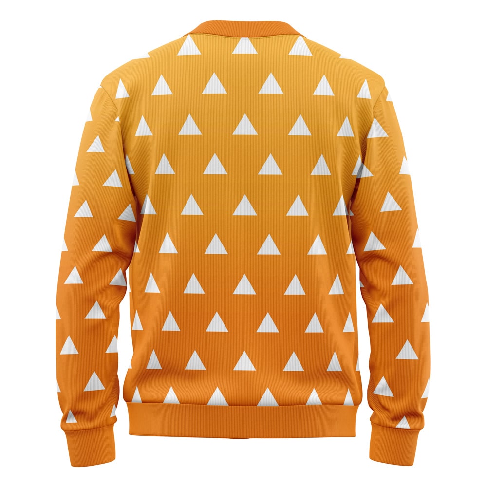 Zenitsu Agatsuma Demon Slayer Knitted Cardigan Sweater
