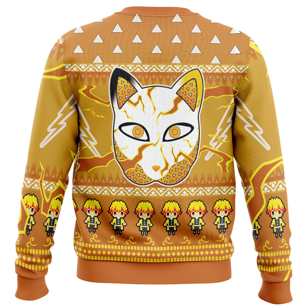 Zenitsu Agatsuma V2 Demon Slayer Ugly Christmas Sweater