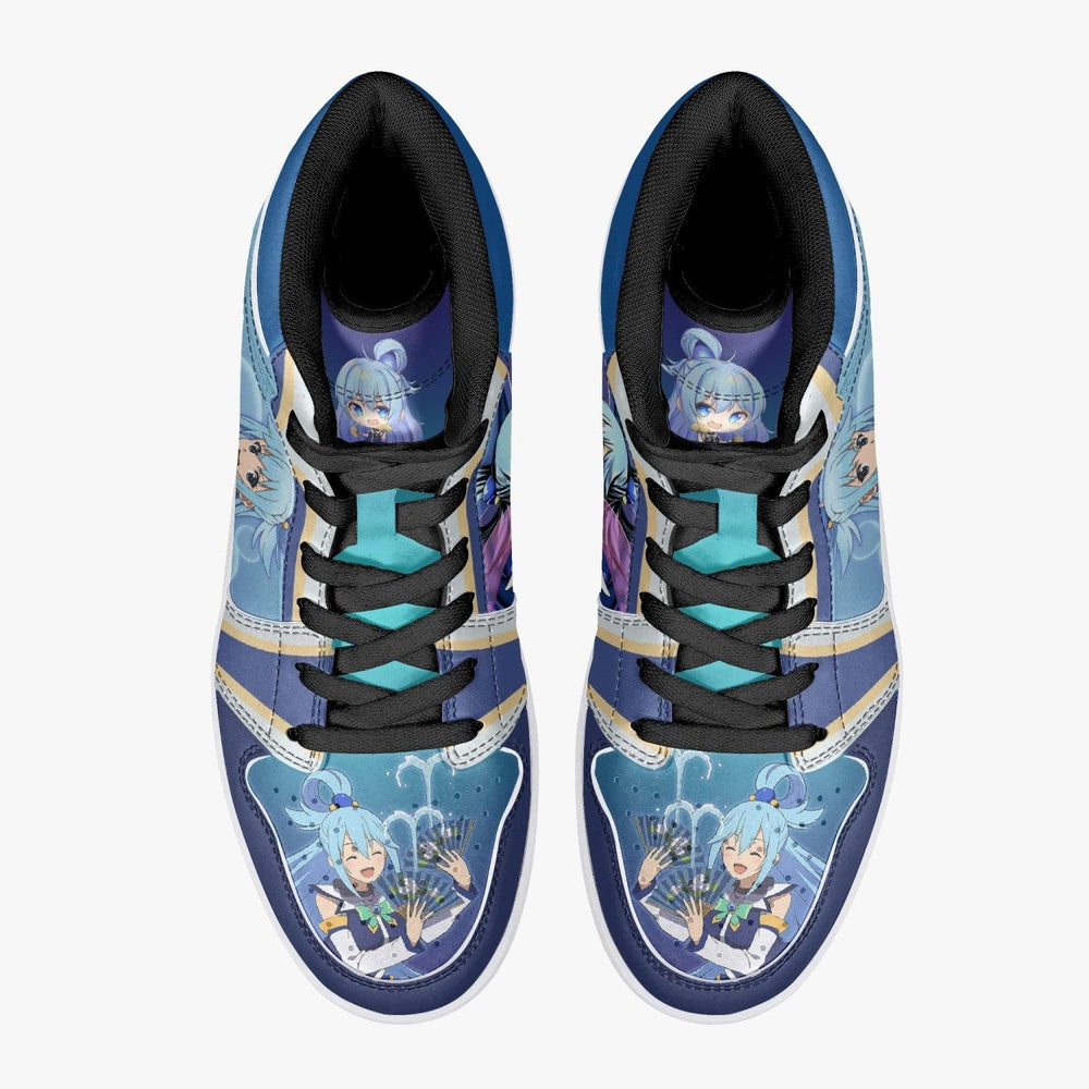 Aqua Konosuba Mid 1 Basketball Shoes