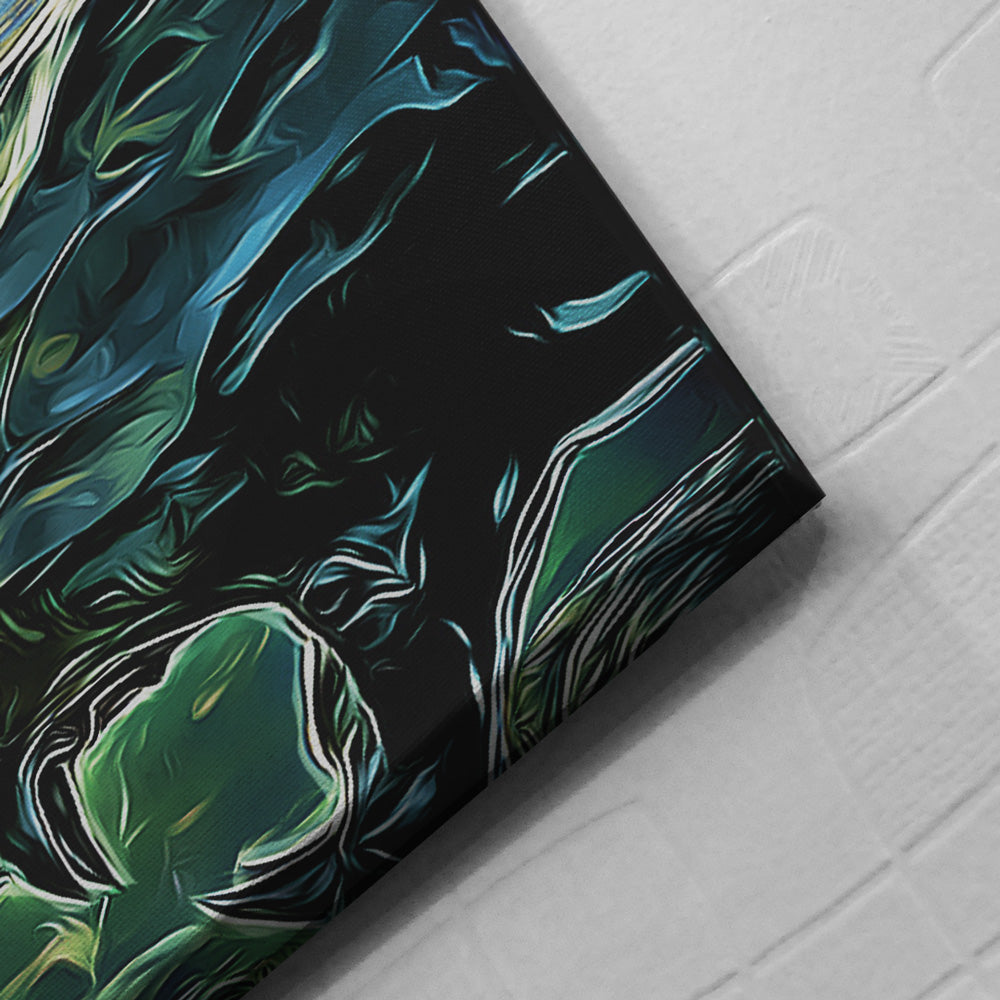 Black Panther Starry Night Wakanda Canvas Print Wall Art - Nysekai