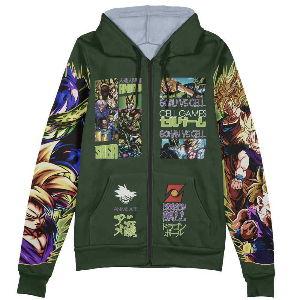 Cell Games Dragon Ball Z Streetwear Zip Hoodie Jacket