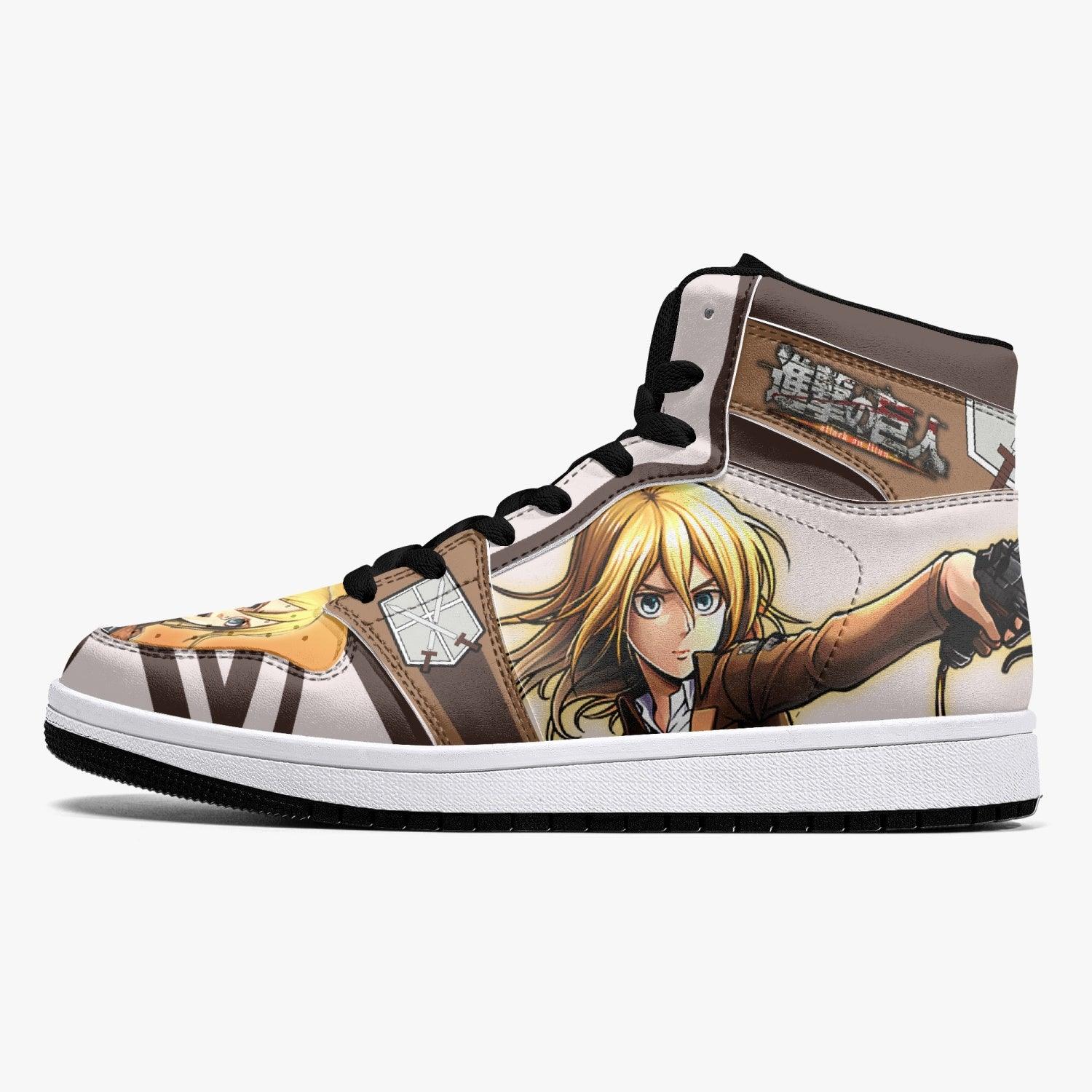 Christa Lenz Training Corps Shingeki no Kyojin Mid 1 Basketball Shoes