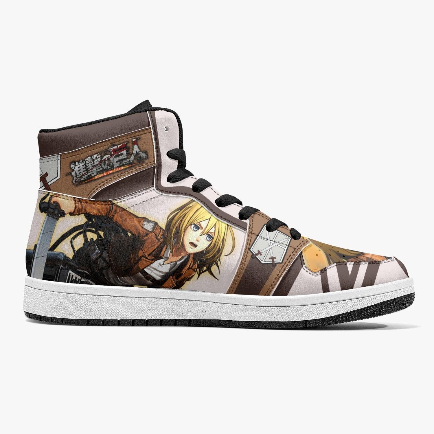 Christa Lenz Training Corps Shingeki no Kyojin Mid 1 Basketball Shoes