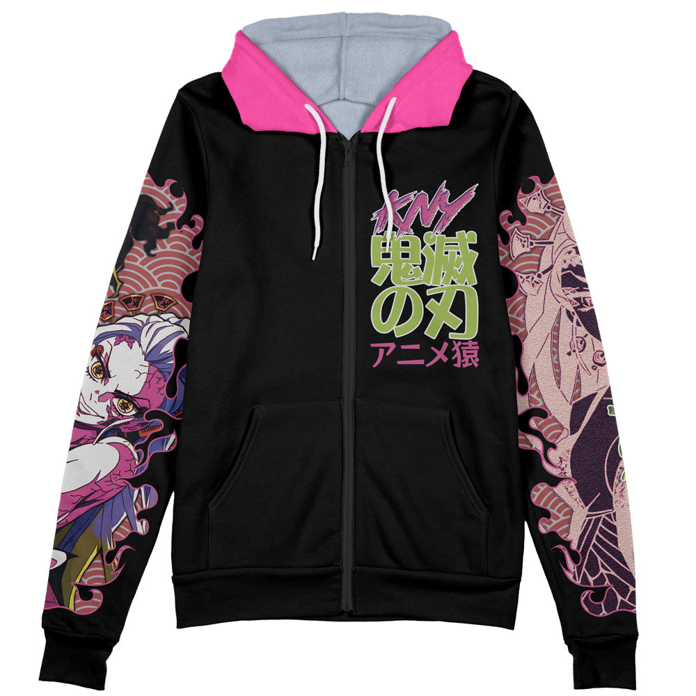 Daki Demon Slayer Streetwear Zip Hoodie Jacket