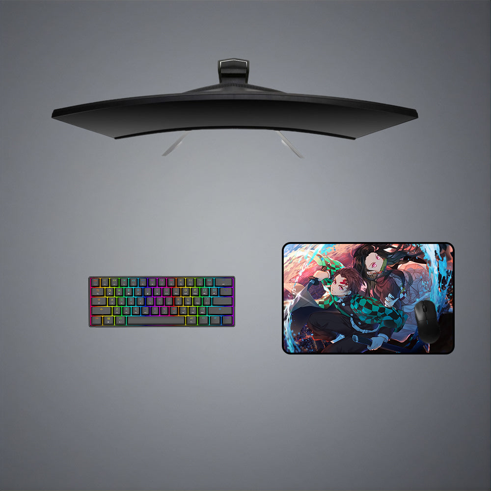Tanjiro & Nezuko Design M-XXL Size Gaming Mouse Pad Computer Desk Mat - Nysekai