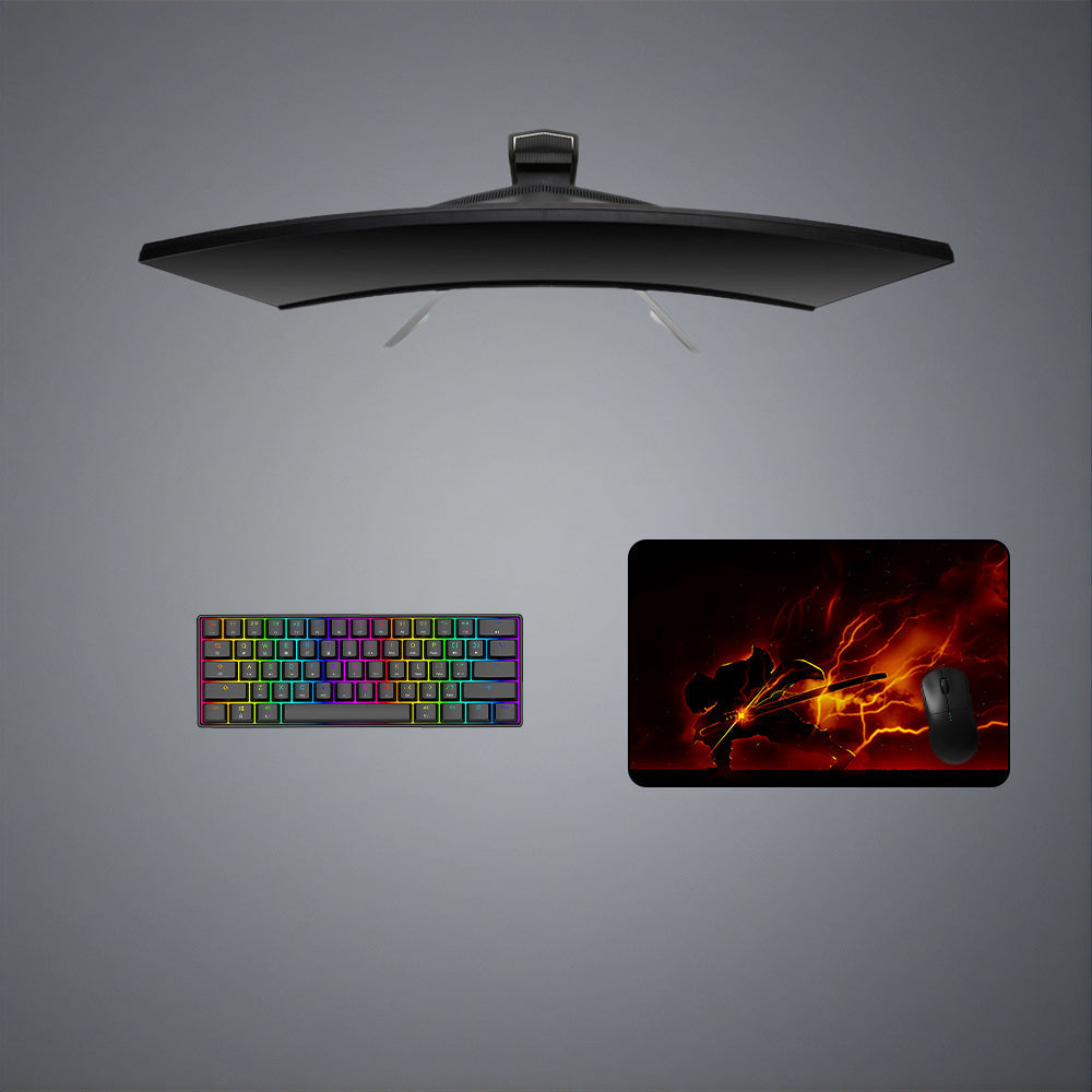 Demon Slayer Zenitsu Dark Design M-XXL Size Gaming Mouse Pad Computer Desk Mat - Nysekai