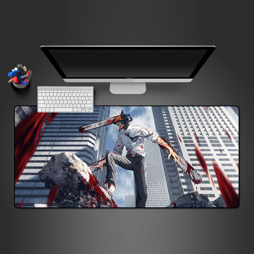 Denji Blood Size Gaming Mouse Pad,