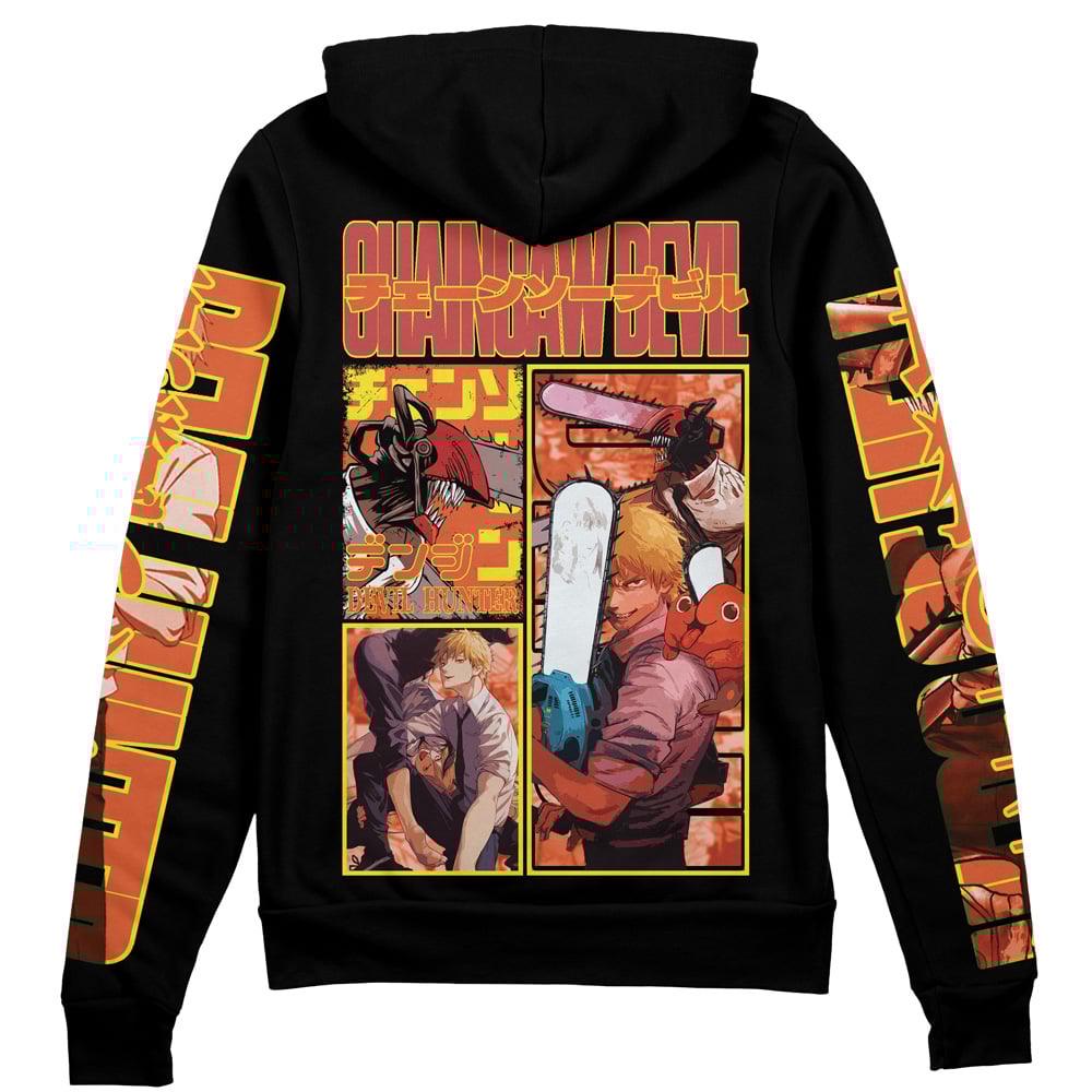 Denji Chainsaw Man Streetwear Zip Hoodie Jacket