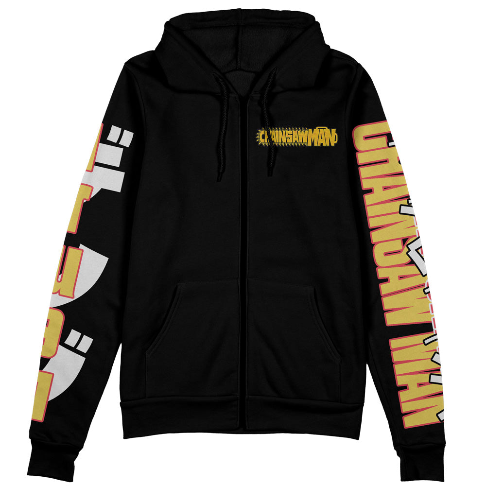Denji V4 Chainsaw Man Streetwear Zip Hoodie Jacket