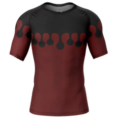 Doma Demon Slayer Short Sleeve Rash Guard Compression Shirt