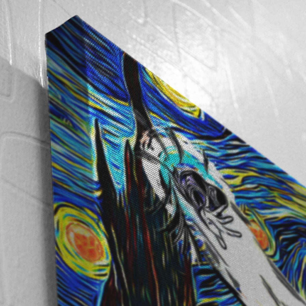 Dragon Ball Z Super Starry Night Goku Canvas Print Wall Art - Nysekai