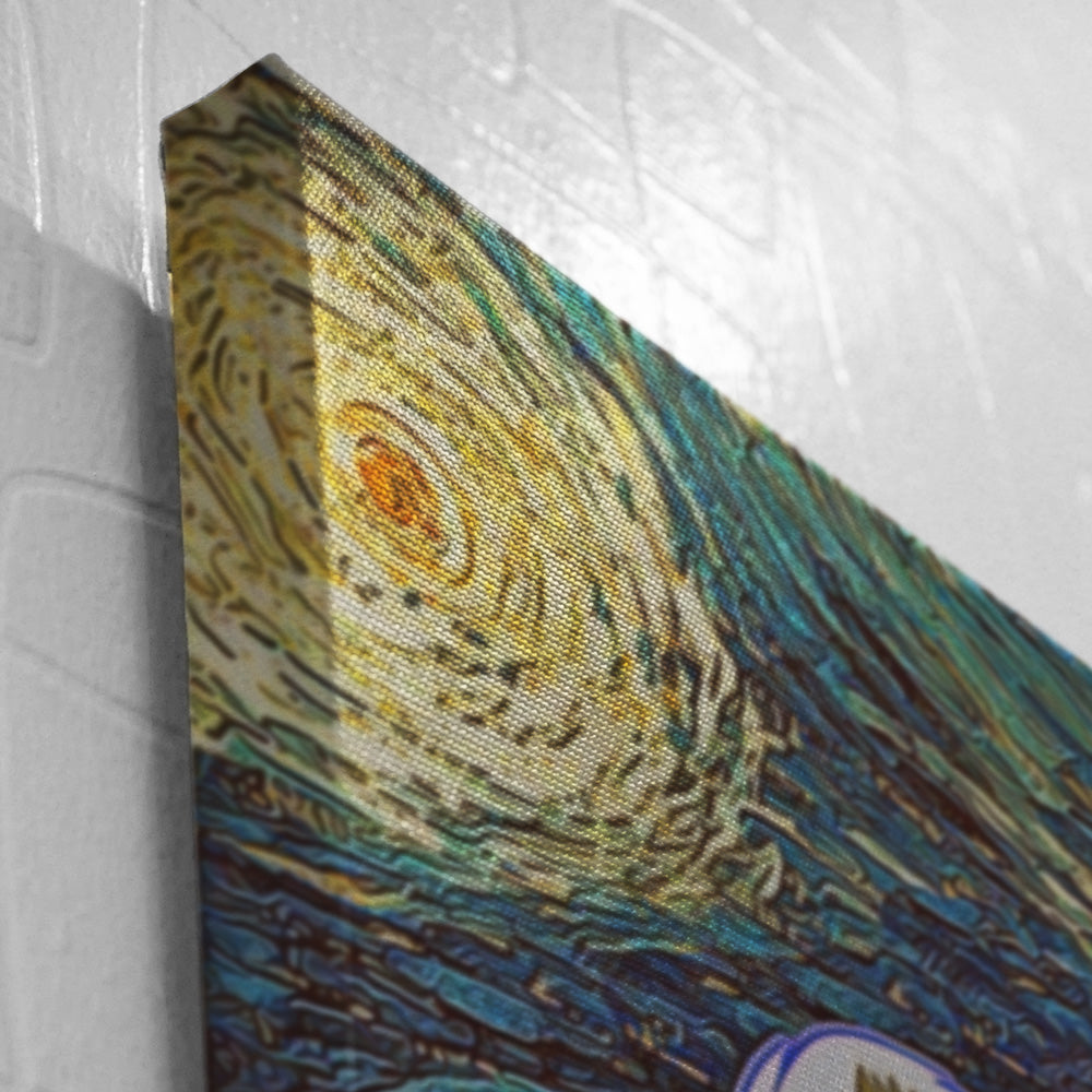 Epic Battle Dragonball Z Starry Night Canvas Print Wall Art - Nysekai