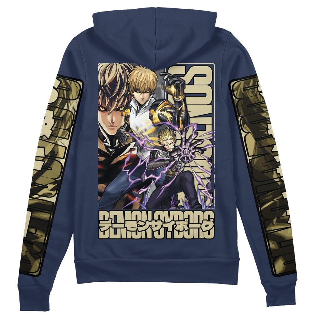 Genos One Punch Man" Streetwear Zip Hoodie Jacket