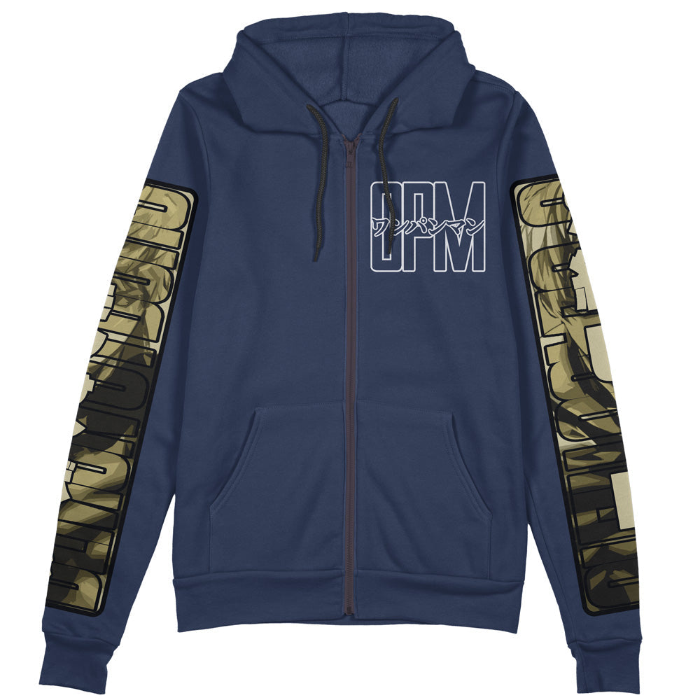 Genos One Punch Man Streetwear Zip Hoodie Jacket