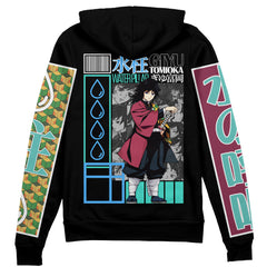 Giyu Tomioka V2 Demon Slayer Streetwear Zip Hoodie Jacket