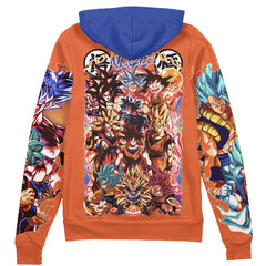 Son Goku V2 Dragon Ball Z Streetwear Zip Hoodie Jacket