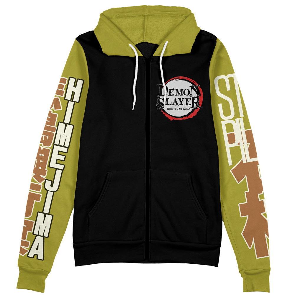 Gyomei Himejima V2 Demon Slayer Streetwear Zip Hoodie Jacket