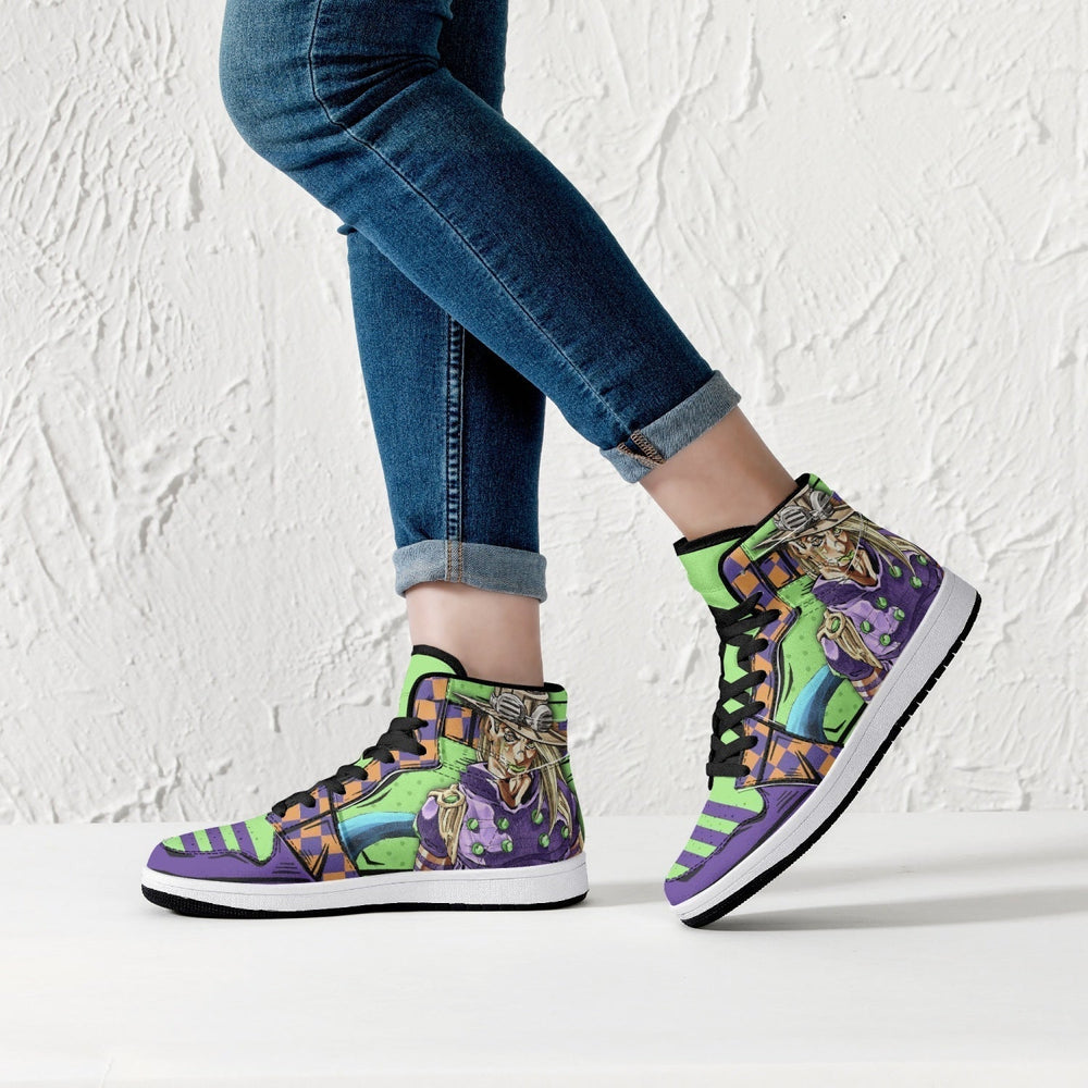 Gyro Zeppeli JoJo's Bizarre Adventure Mid 1 Basketball Shoes