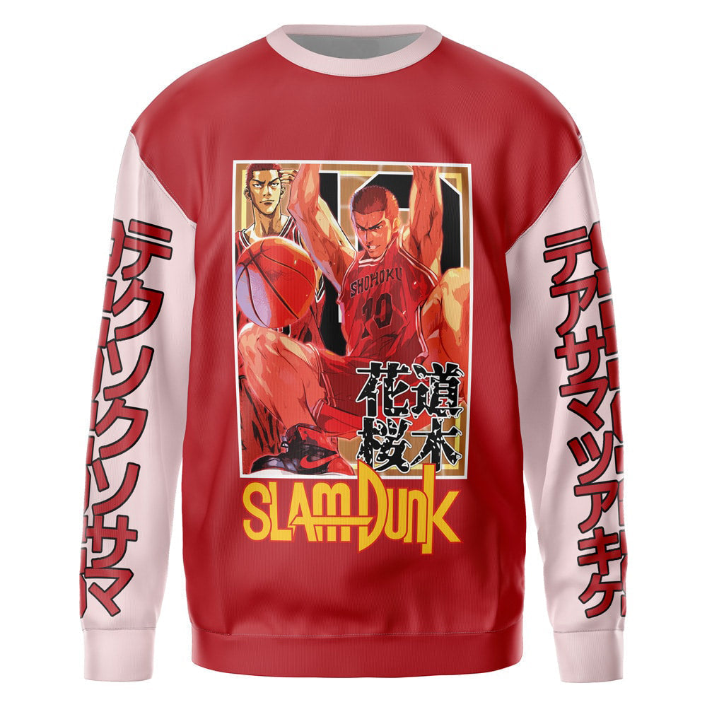 Hanamichi Sakuragi Slam Dunk" Streetwear Sweatshirt