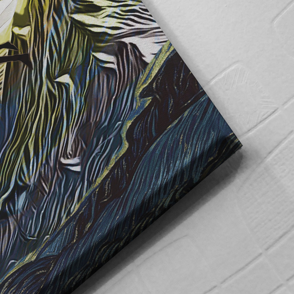 Howl's Moving Castle Starry Night Studio Ghibli Canvas Print Wall Art - Otakuri