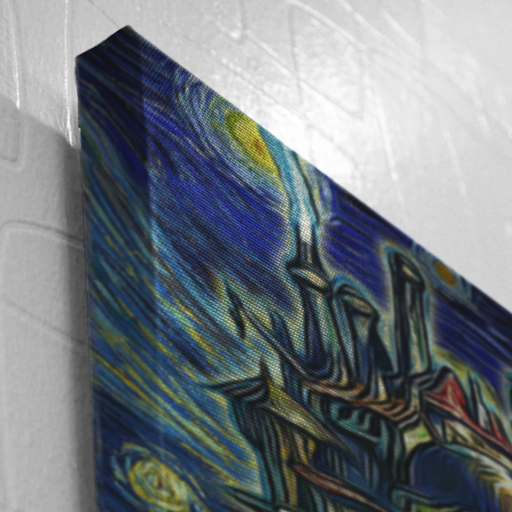 Howl's Moving Castle Starry Night Studio Ghibli Canvas Print Wall Art - Otakuri