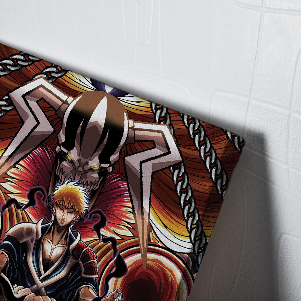 Ichigo True Shikai Bleach Vertical Canvas Print Wall Art - Nysekai