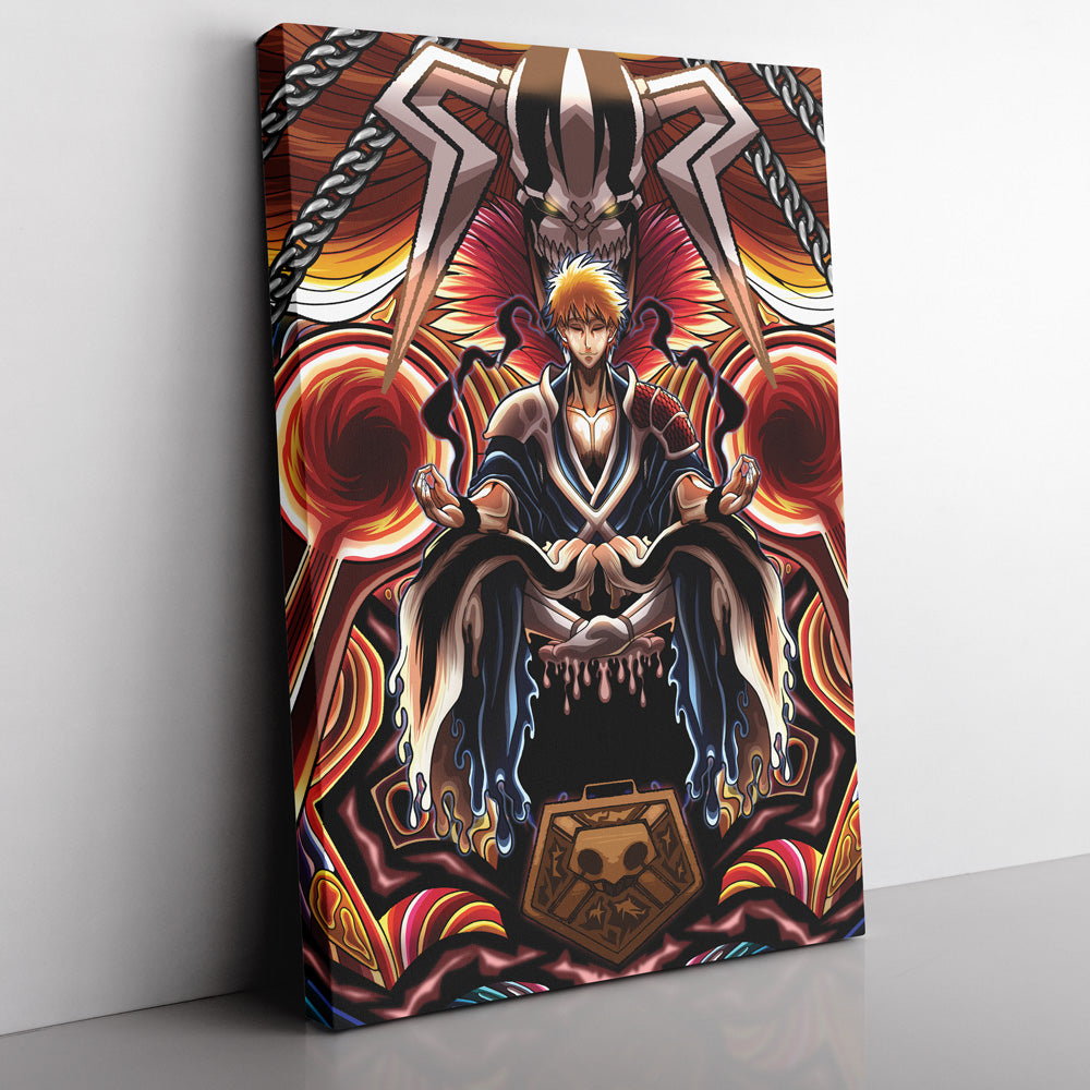 Ichigo True Shikai Bleach Vertical Canvas Print Wall Art - Nysekai