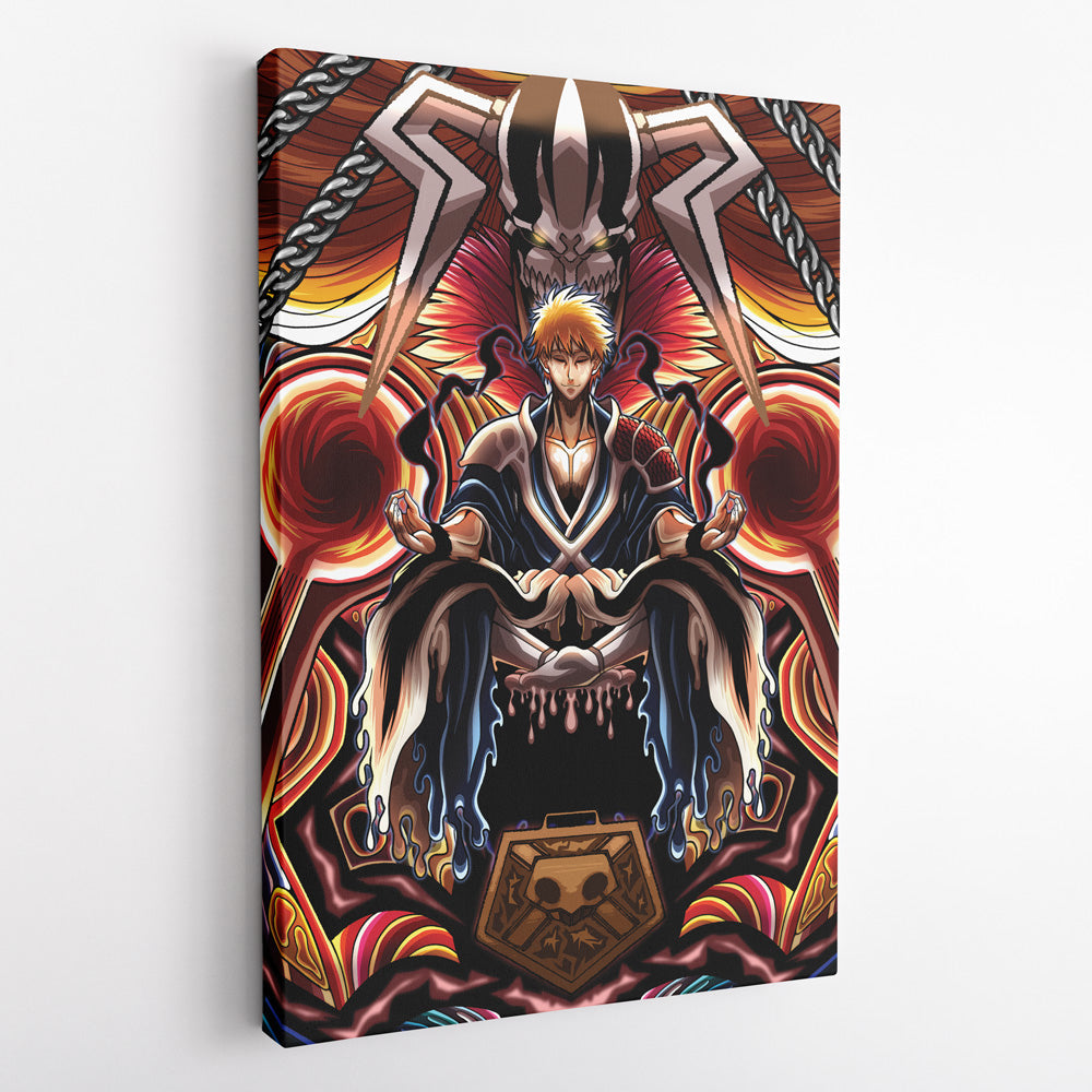 Ichigo True Shikai Bleach Vertical Canvas Print Wall Art - Nysekai