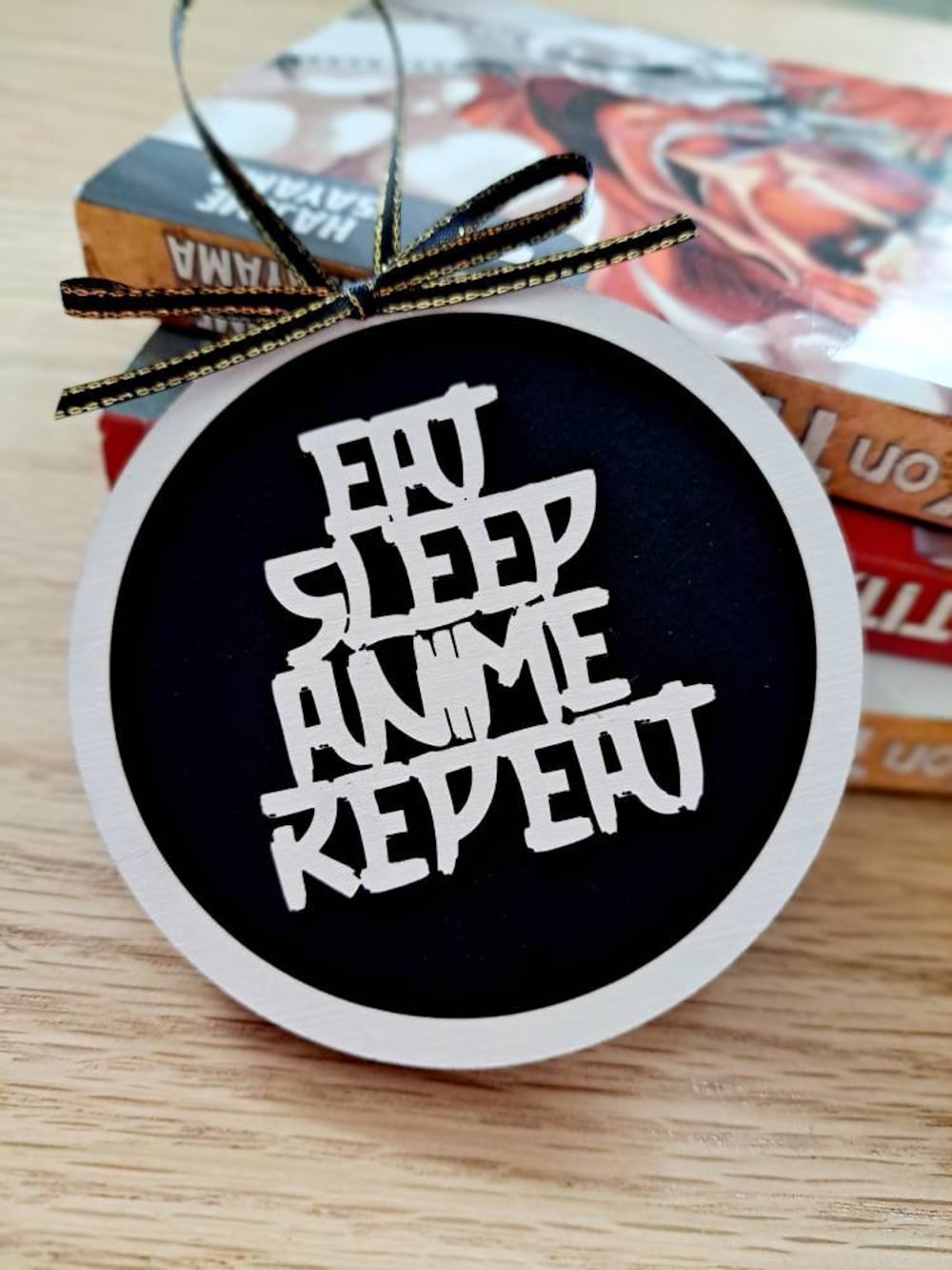 Gift For Anime Lover Anime Demon Slayer Black Christmas Ornament Anime Ornaments - Nysekai