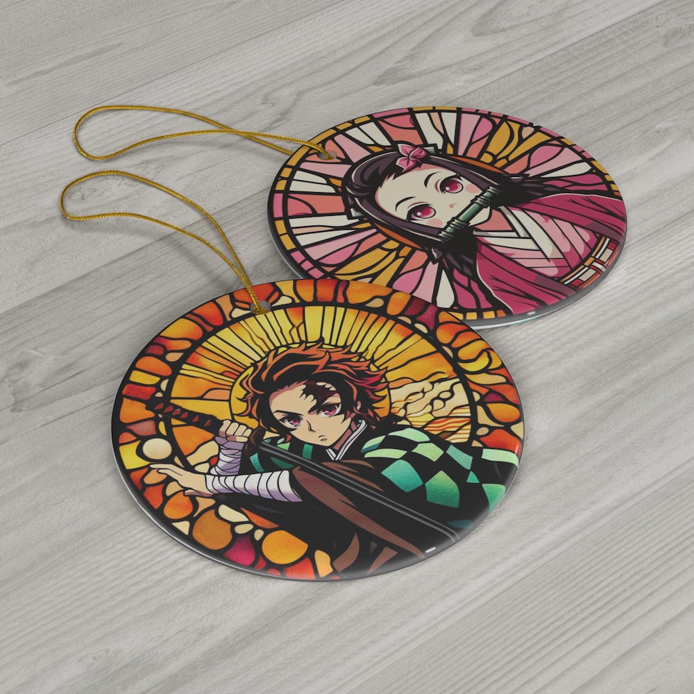 Anime Dual Ornaments: Sword-Wielding Demon Slayer Ornament Anime Ornaments - Nysekai