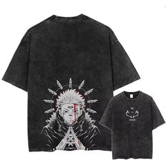 Otakuri Jujutsu Kaisen Sukuna King of Curses Vintage Washed Oversized T-Shirt