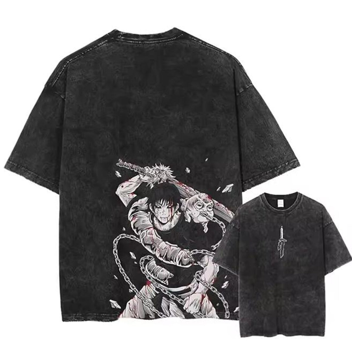Otakuri Jujutsu Kaisen Toji Fushiguro Sorcerer Killer Vintage Washed T-Shirt
