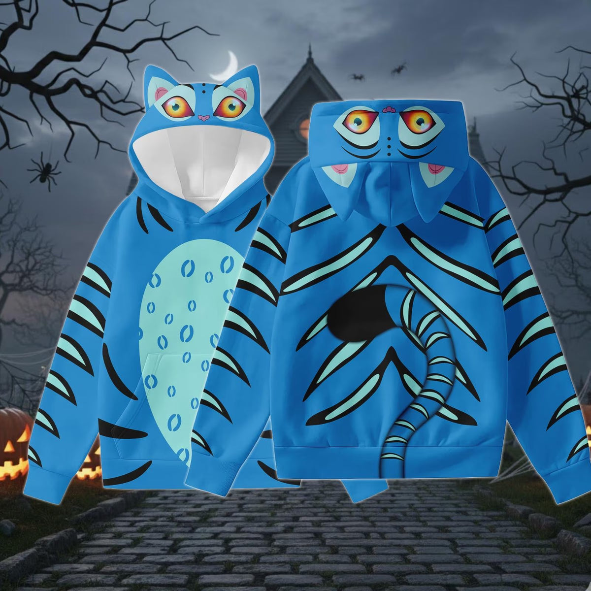 Otakuri "Derby Tiger" KPop D.Hunter Cat Ear Hoodie Jogger Set