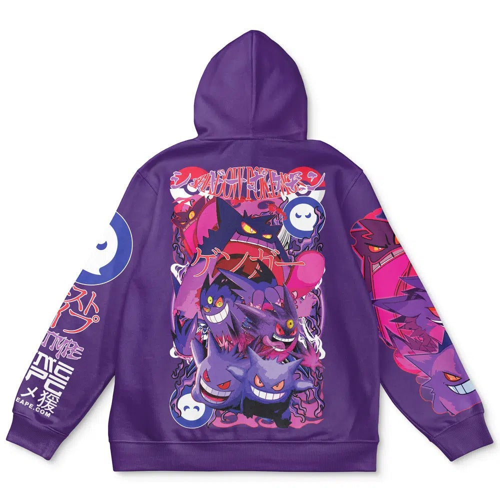 Otakuri "Gengar (Ghost Type Evolution)" Pokémon Streetwear Hoodie