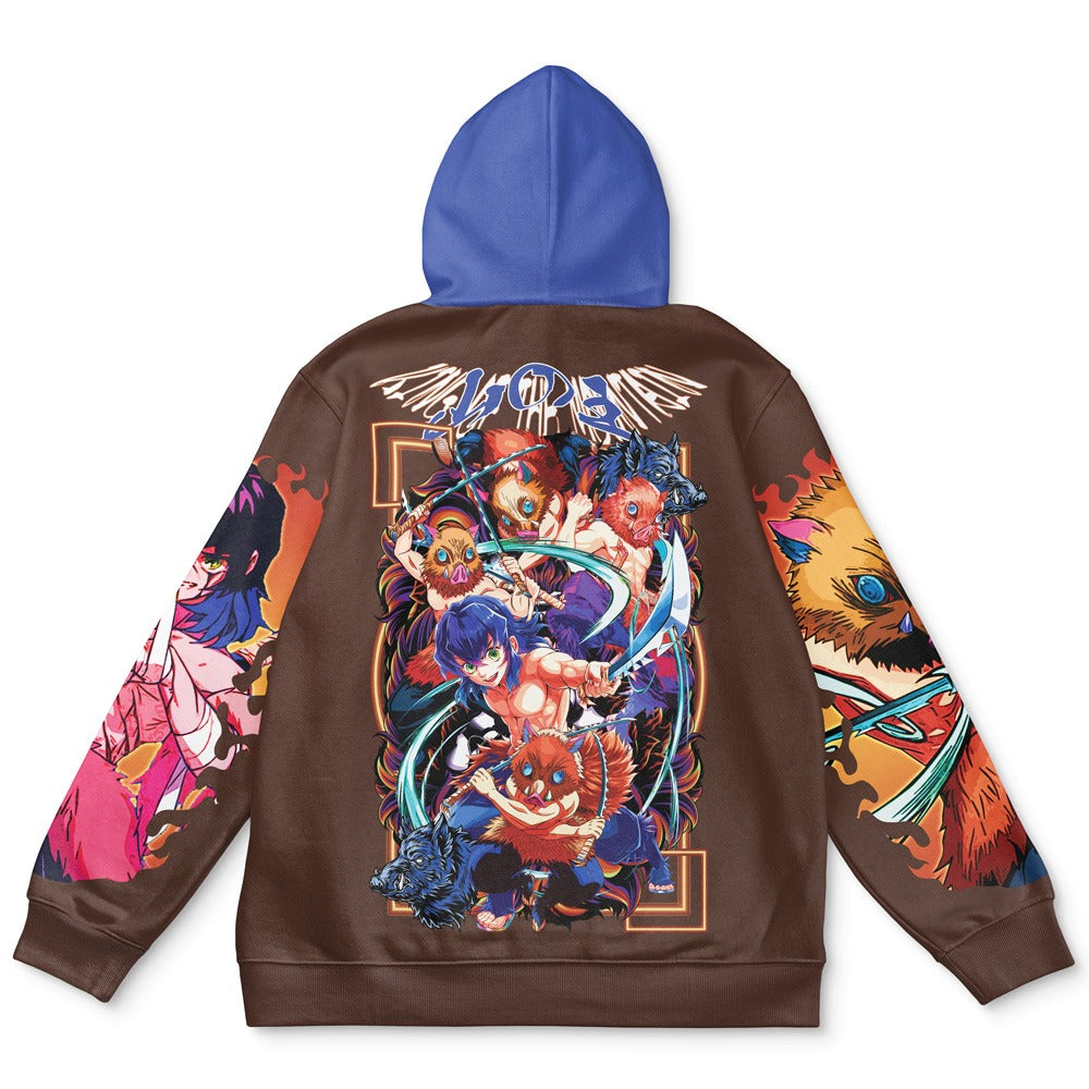 Otakuri "Inosuke Hashibira (Beast Breathing)" Demon Slayer Streetwear Hoodie