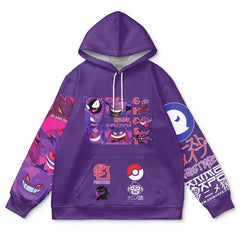 Otakuri "Gengar (Ghost Type Evolution)" Pokémon Streetwear Hoodie