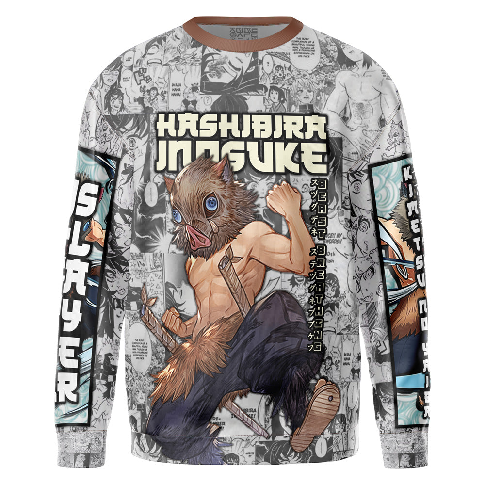 Hashibira Inosuke Manga Collage Demon Slayer Streetwear Sweatshirt