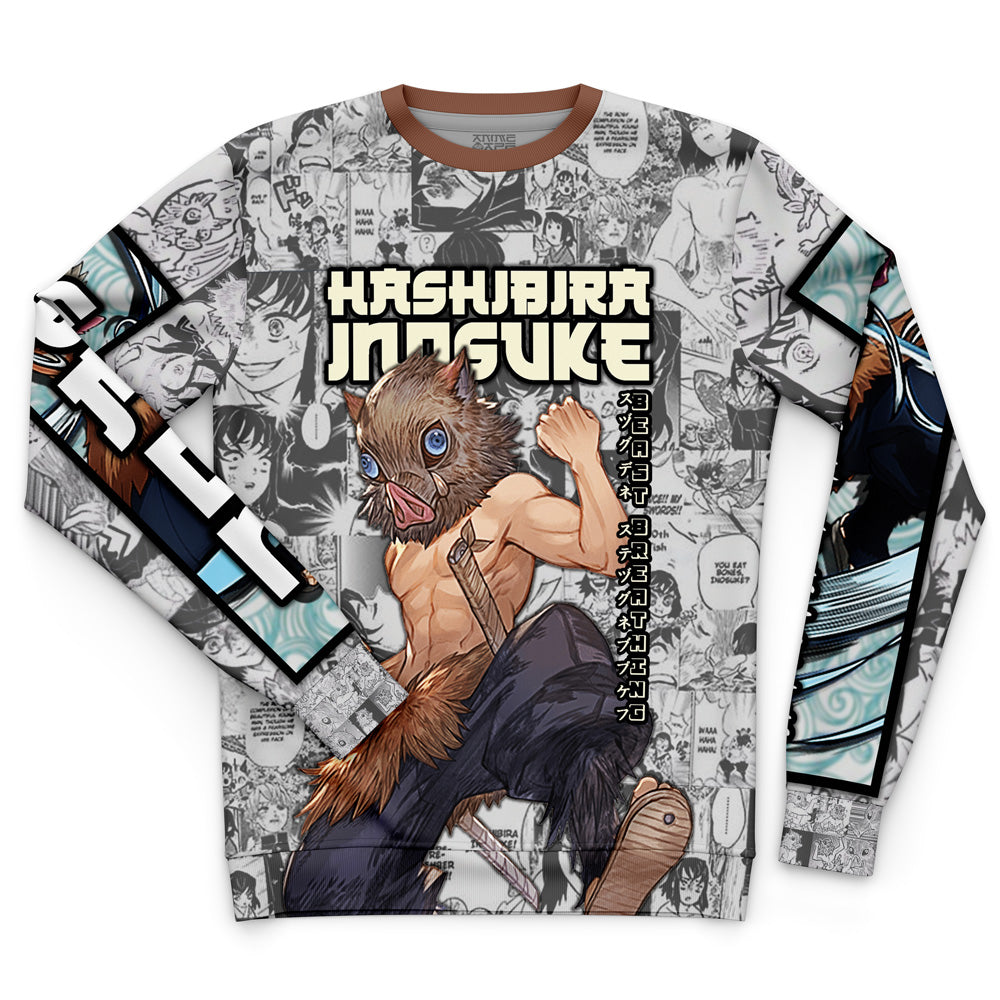 Hashibira Inosuke Manga Collage Demon Slayer Streetwear Sweatshirt