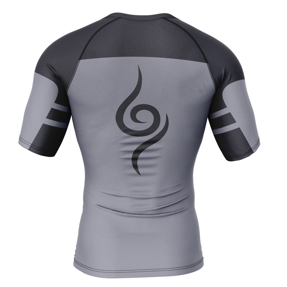 Kakashi Anbu Naruto Short Sleeve Rash Guard Compression Shirt