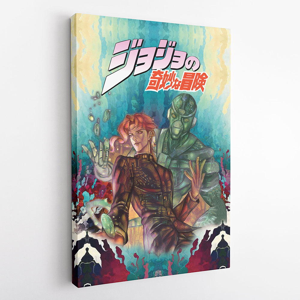 Kakyoin Hierophant Green Jojo's Bizarre Adventure Canvas Print Wall Art - Nysekai
