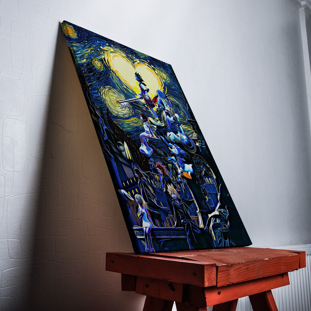 Kingdom Hearts Starry Night Canvas Print Wall Art - Nysekai
