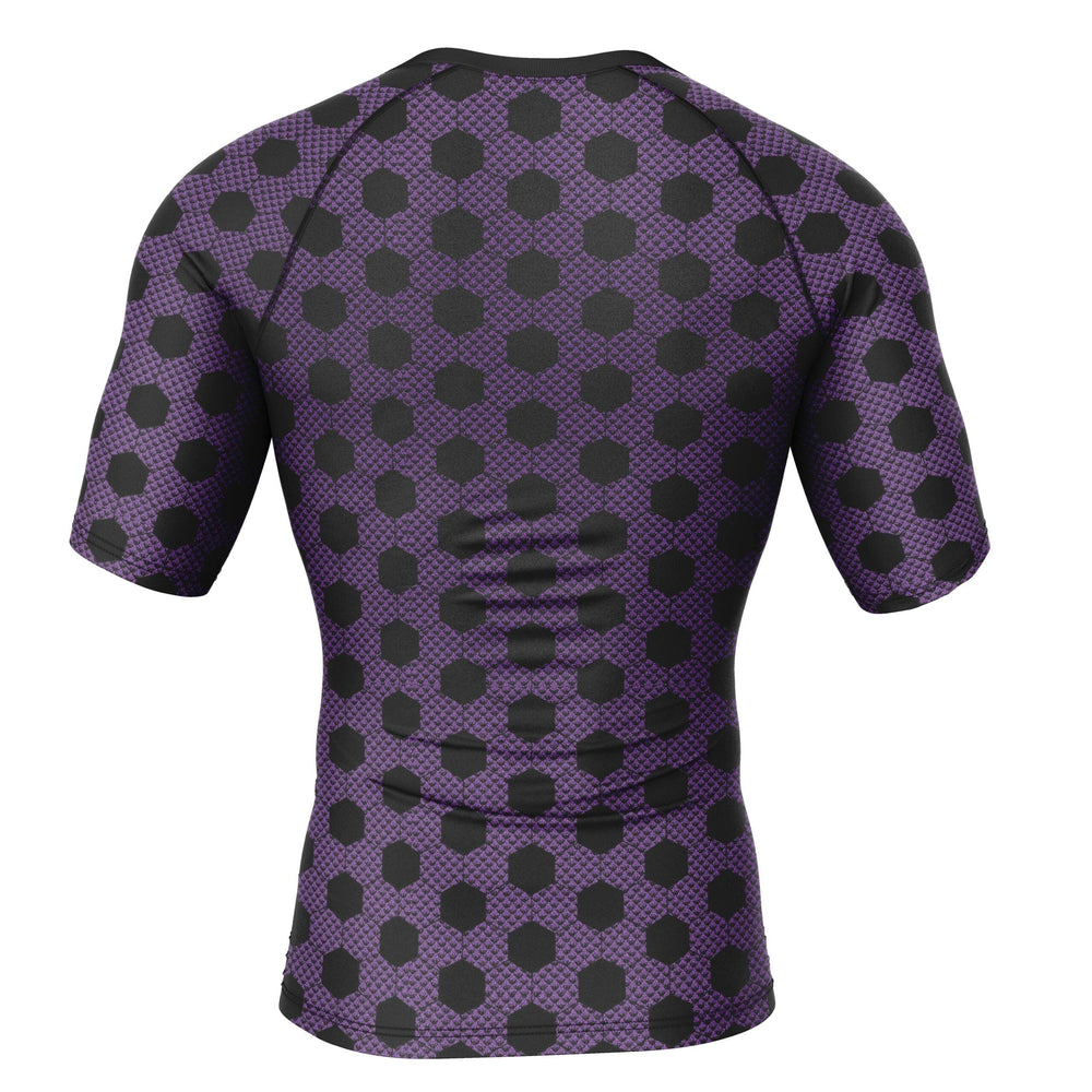 Kokushibo Demon Slayer Short Sleeve Rash Guard Compression Shirt