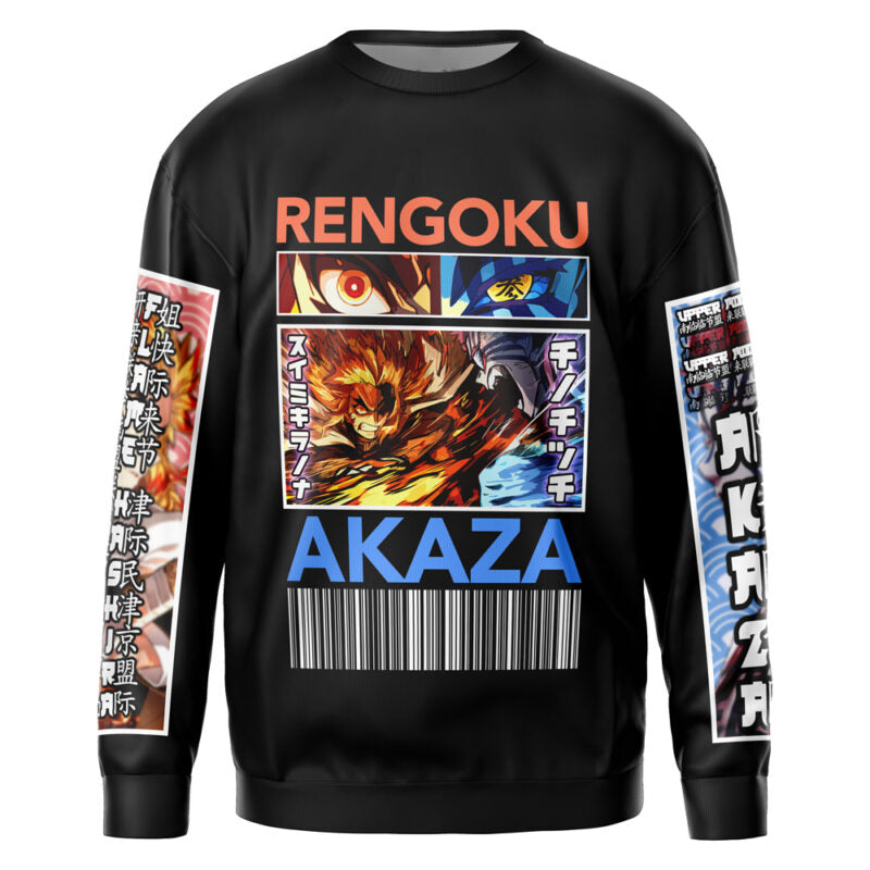 Kyojuro Rengoku vs Akaza Demon Slayer Streetwear Sweatshirt
